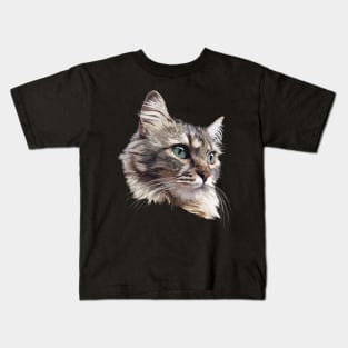 Head Cat Kids T-Shirt